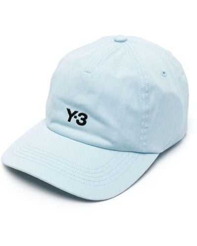 Y-3 Baseballkappe mit Logo-Stickerei - Blau