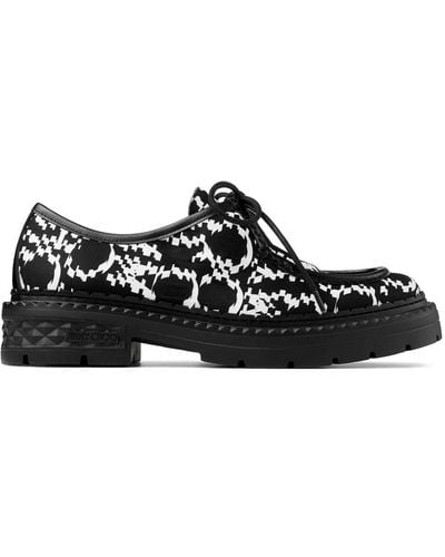 Jimmy Choo Marlow Graphic-print Loafers - Black