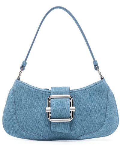 OSOI Small Brocle Suede Bag - Blue