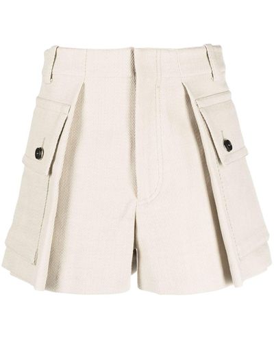 DURAZZI MILANO Pocket-detail Tailored Shorts - Natural
