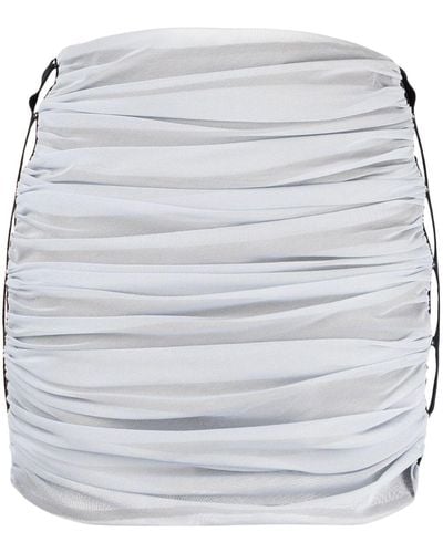 Rui Reversible Mesh Mini Skirt - Gray