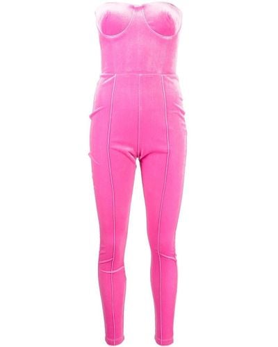 Alex Perry Strapless Catsuit - Roze