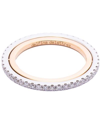Delfina Delettrez 18kt rose gold Triple Diamond ring
