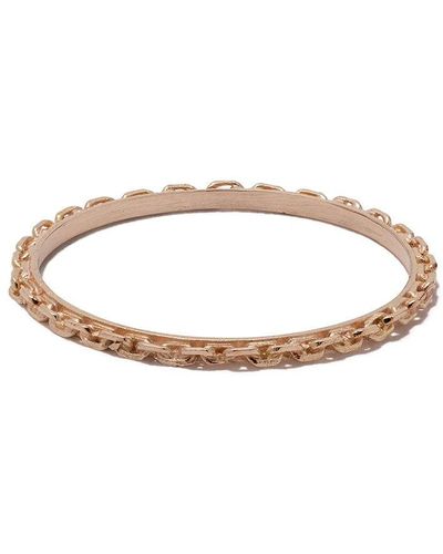 Wouters & Hendrix 18kt Rose Gold Trace Chain Ring - White