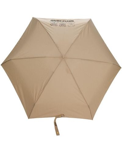 Moschino Bear Motif Umbrella - Natural