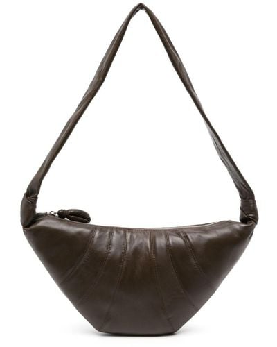 Lemaire Small Croissant Crossbody Bag - Brown