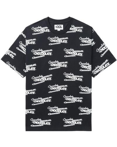 Chocoolate ロゴ Tシャツ - ブラック
