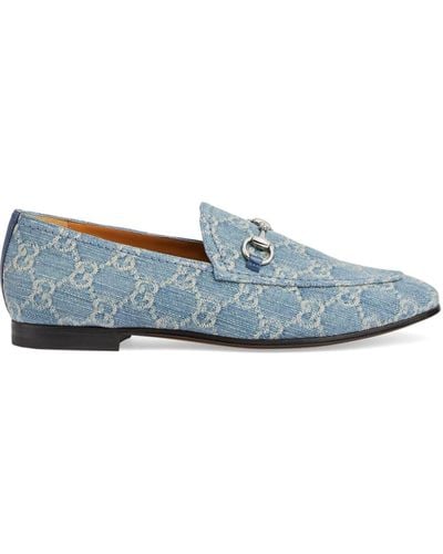 Gucci Jordaan Denim Loafers - Blauw
