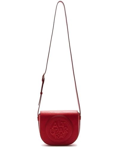 Altuzarra Medallion Leather Crossbody Bag - Red