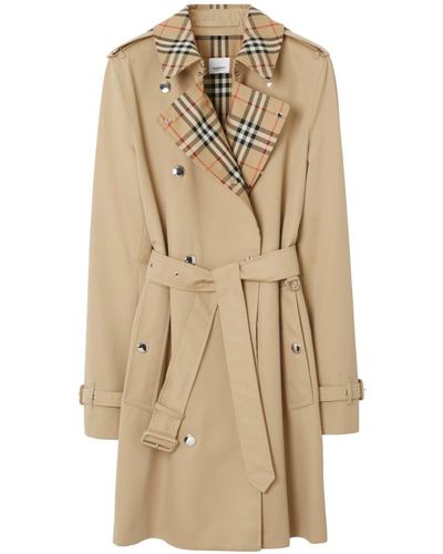 Burberry クロップド トレンチコート - ナチュラル