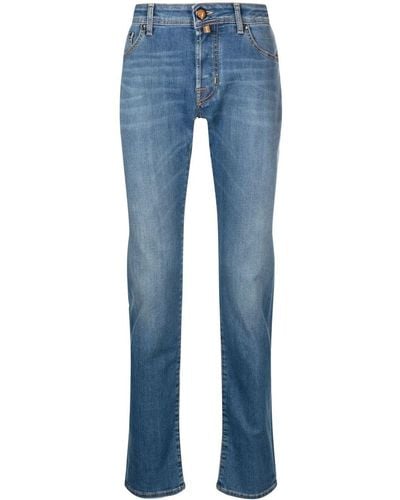 Jacob Cohen Jeans slim con vita media - Blu