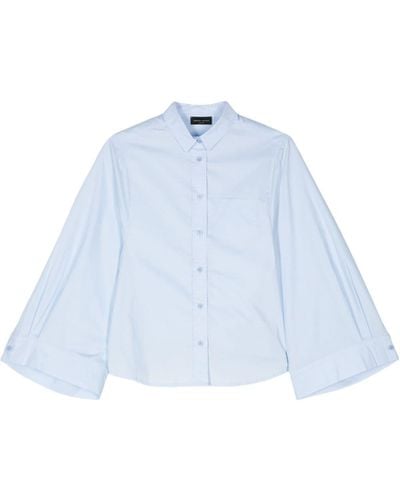 Roberto Collina Wide-sleeve Cotton Shirt - Blue