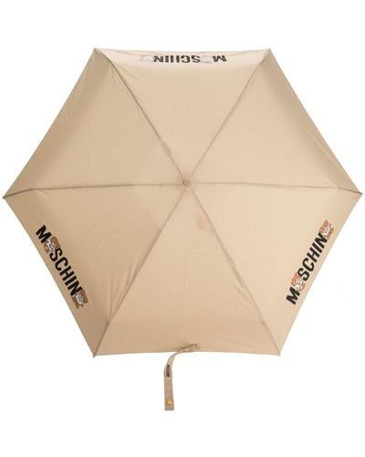 Moschino Teddy Bear-print Umbrella - Natural