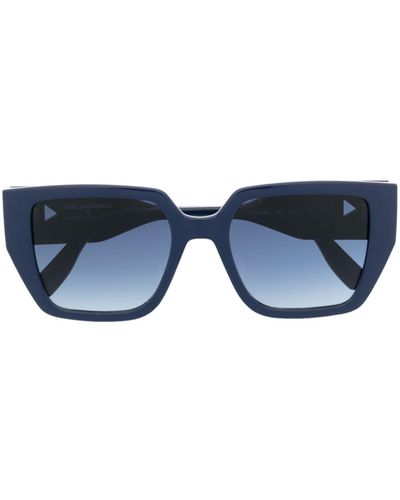 Karl Lagerfeld Tinted Square-frame Sunglasses - Blue