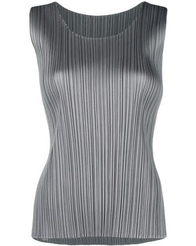 Pleats Please Issey Miyake Monthly Colours May Top - Grey