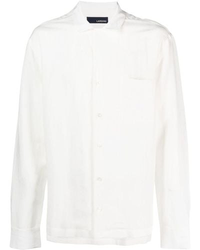 Lardini Long-sleeve Plain Shirt - White