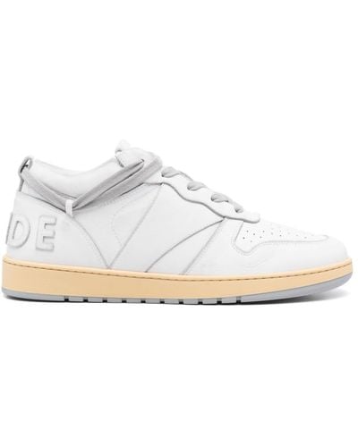 Rhude Rhecess Leather Trainers - White