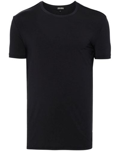 Zegna Camiseta con cuello redondo - Negro