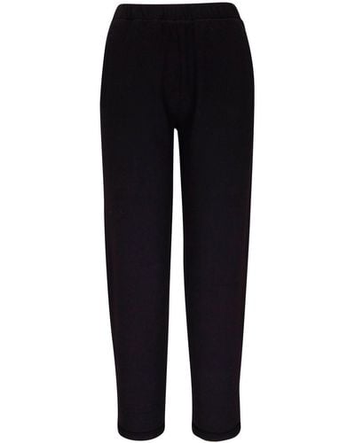 Majestic Filatures Rolled-cuff Cropped Trousers - Black