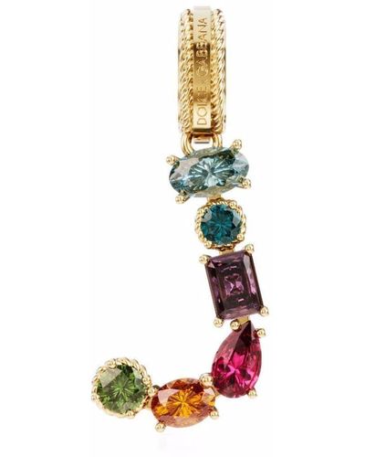 Dolce & Gabbana Collana con pendente in oro 18kt Rainbow Alphabet - Metallizzato