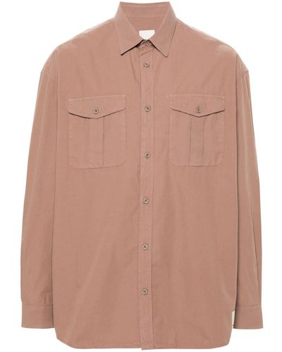 Emporio Armani Chest-pockets Cotton Shirt - Pink