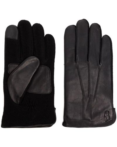 Polo Ralph Lauren Touchscreen-Handschuhe aus Schafsleder - Schwarz