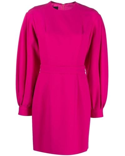 Giovanni bedin Balloon-sleeved Fitted Dress - Pink