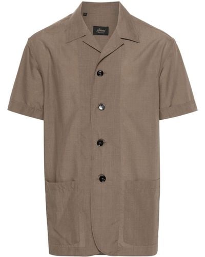 Brioni Short-sleeve Shirt - Brown