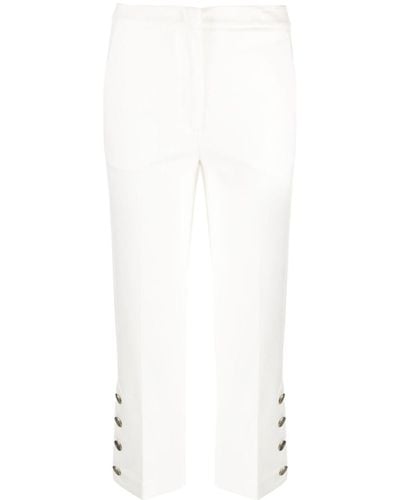 Twinset Pantalones slim de vestir - Blanco