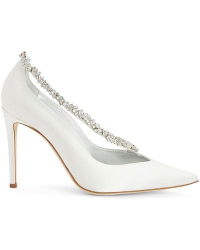 Giuseppe Zanotti Filipa 105mm Pointed-toe Court Shoes - White