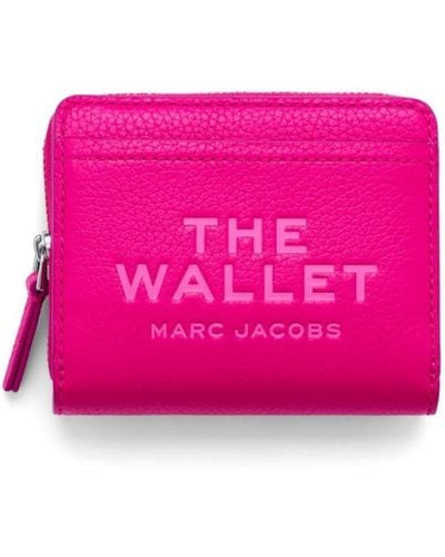 Marc Jacobs Logo-print Leather Wallet - Pink