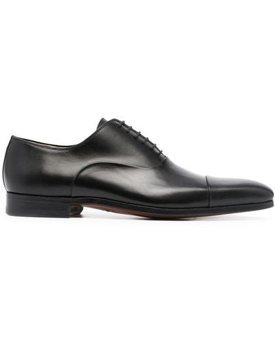 Magnanni Negro Leather Oxford Shoes - Black