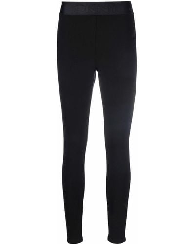 DKNY Logo-waistband leggings - Black