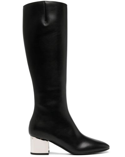 Michael Kors Ali 50mm Leather Boots - Black