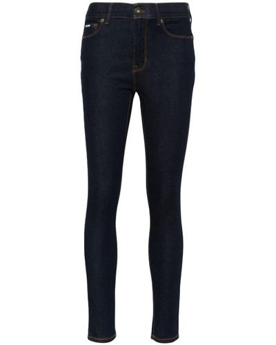 DKNY Skinny-Jeans mit hohem Bund - Blau