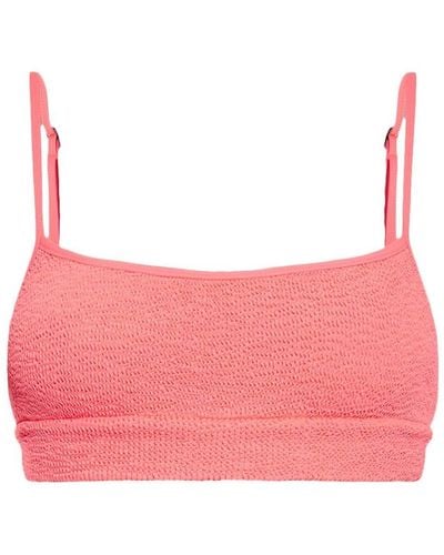 Bondeye Strap Saint Crop Bikini Top - Pink