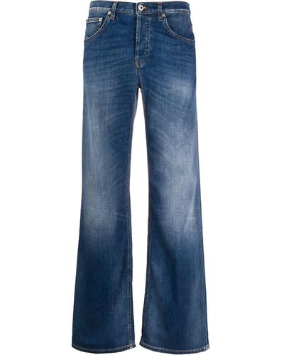 Dondup Faded Wide-leg Jeans - Blue