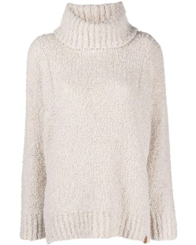 Emporio Armani Maglione Chalet bouclé - Bianco