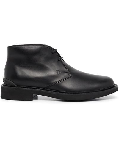 Tod's Lace-up Desert Boots - Black