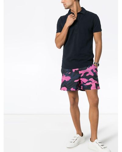 Valentino Badeshorts mit Camouflage-Print - Pink
