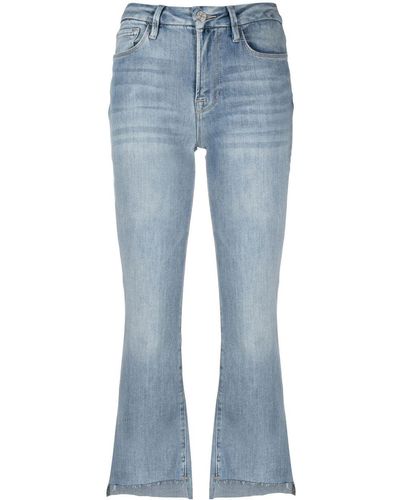 FRAME Klassische Cropped-Jeans - Blau