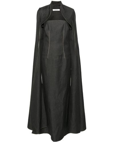 Dorothee Schumacher Contrast-stitching Cotton-blend Dress - Black