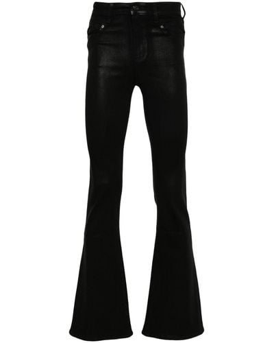 PAIGE Hose mit ausgestelltem Bein - Schwarz