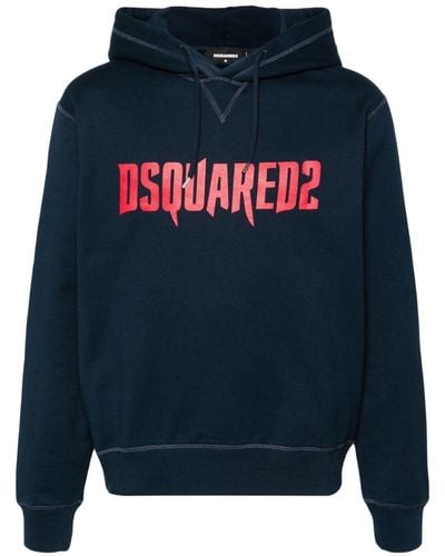 DSquared² Cool Fit cotton hoodie - Azul