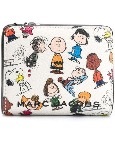 Marc Jacobs X Peanuts The Box ミニ コンパクト財布 - ホワイト