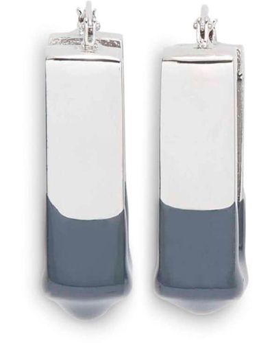 Heron Preston Boucles d'oreilles Dip Dye Square - Bleu