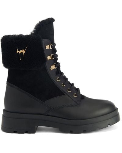 Giuseppe Zanotti Jaure Leather Boots - Black