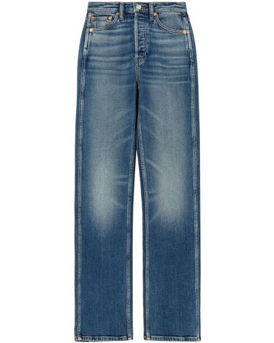 RE/DONE 90s High-rise Straigh-leg Jeans - Blue