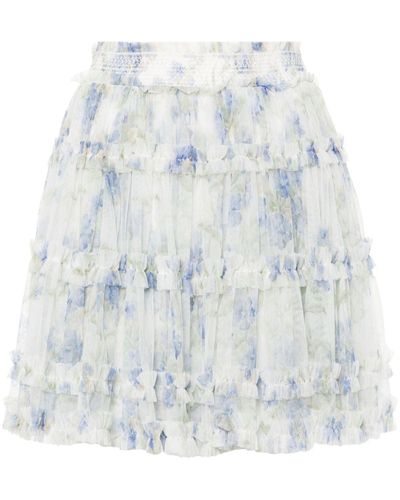 Needle & Thread Summer Posy Mini-rok - Wit