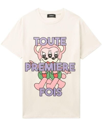 Egonlab T-Shirt mit grafischem Print - Pink